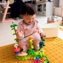우리 같이 책놀이(하반기) | 20개월 여자 아기 장난감 선물 꼬비 플라워가든 꽃블럭 끼우기 쌓기 놀이