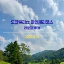 황금 노래연습장 | 오크밸리cc 파인체리코스 라운딩 후기 (feat. 먹방투어)