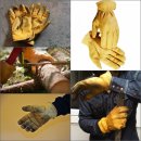 USA American Deer Skin Gloves... 카이만 자체 생산 사슴가죽 글러브 특A급 기본형 및 아일렛+카라비너 포함 커스텀형 택1 이미지