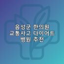 음성군 한의원 교통사고 다이어트 체중관리 추나 난청이명 5곳비용 후기 저렴한곳