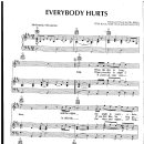 R.E.M / Everybody hurts 악보 이미지