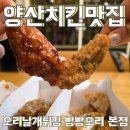 양산치킨맛집 오리날개튀김 빵빵오리 본점 배달의민족 픽업후기