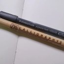 펜 캘리그라피 | 치즐 팁 펜 사용 후기 (스테들러 피그먼트 라이너, 지그 캘리그라피 2 MS-3500)