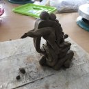 흙으로 예술 만들기 이미지