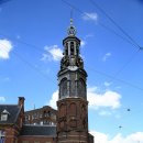 (네덜란드) 암스테르담 - 문트탑(Munttoren)과 꽃시장(Bloemenmarkt) 이미지