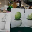 수채화 예술 도자기 이미지