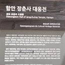 함안 장춘사 석조석가여래삼존좌상 이미지