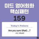 [중급편 159] 'Are you / sure / [(that) S V~]?'(S주어는 V동사라는 게 확실해?) 이미지