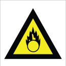 산업안전보건 표지- 산화성물질경고 이미지