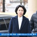 &#39;공직선거법 위반 혐의&#39; 김혜경 항소심 첫 공판 출석 이미지