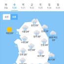 오늘의 날씨 🌞☔️☃️. 2023년 9월 20일 수요일 이미지