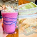 레인보우커스텀 | 스타벅스 여름 신메뉴 유니콘프라푸치노 커스텀 레인보우크레이프케이크 내돈내산 솔직후기