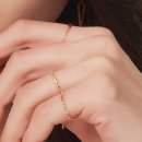 심플한 디자인이 매력적인 14k 바 체인 금 반지 후기