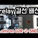 릴레이 reley 결선 배선을 할수있는 영상입니다.omron G2R-2-SND DC24V 이미지