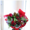 주정차107 | 용인동백꽃집 "꽃 파빌라"에서 크리스마스 무드 예쁜 꽃다발 후기