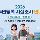 정부24 앱이용 비대면 주민등록 사실조사 '26. 9. 7.(월)까지 이미지