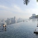 하늘 수영장(싱가폴 "마리나 베이 샌즈" 호텔의 하늘 수영장) 이미지