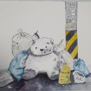 펜드로잉과 수채화 이미지