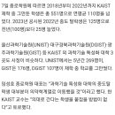 KAIST 5년간 551명 자퇴, 대부분 의대로…"과학고 조기졸업 규제" 이미지