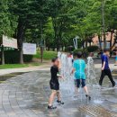 된밭공원 바닥분수 이미지