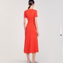 디자인슬릿 | 실착 리뷰 | 산드로 슬릿 플레어 니트 드레스 (SANDRO Slit Flare Knit Dress) 데일리룩 후기