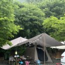 25. 제천워터파크캠핑랜드 두 번째 방문, 백설 사이트 우중캠핑