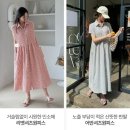 체형 보정 루즈핏 캡소매 스트라이프 지지미 반팔 롱 셔츠 원피스 여름 휴양지 후기
