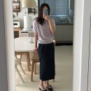 시에 미아 사이드 슬릿 스커트 후기｜인디고 블루 XS 착용, 봄 코디 추천
