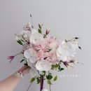 클레마티스 | [아틀리에환화] 웨딩 촬영 본식부케 후기 | 화이트 핑크 부케 추천 | 백조호접 네리네 클레마티스 부케...