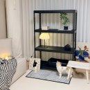 [옥정]집이 바뀌는 정리수납 | 블랙 인테리어의 기본! 폴던스랙 철제 진열장 수납 정리 선반