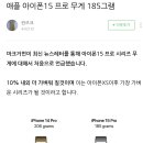 아이폰15 프로 무게가 XS 이후 가장 가벼울꺼라는 썰.jpg 이미지