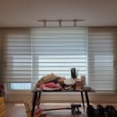 광명 커튼, 블라인드, 신촌 휴먼시아, 천장 빨래건조대, 콤비블라인드 설치 이미지