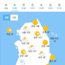 오늘의 날씨 🌞☔️☃️ , 2025년 2월 5일 수요일 이미지