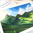 파스텔로 그리는 아름다운 풍경 이미지