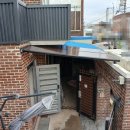 하남행복주택 경로당 | 광주렉산 판넬비가림 옆 현관 위 비가림 차양 시공 후기