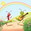 개미와베짱이 이미지