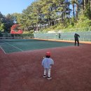 인재개발원 테니스장 | 아빠 운동 따라간 20개월 아기, 경기도인재개발원 테니스장 C코트