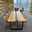 중앙독서실 | 독서실테이블 도서관 레스토랑 스터디카페 테이블 뉴송 원목 맞춤 제작 멀티탭 설치 가능
