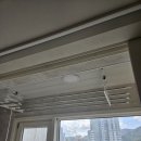 거제동 롯데캐슬아파트 | 부산 거제동 롯데캐슬피렌체 아파트 베란다 천정 수동빨래건조대 설치시공가격 일광선반