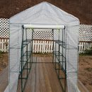 조립식 소형 비닐하우스 소형온실 텃밭만들기 옥상 정원 소형식물원 작은정원 창고 선반형 고추 다육이 이미지