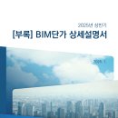 [ 2024-12-02-04 ] (공고자료) 2025년 상반기 적용 건설공사 표준시장단가(부록 BIM단가 상세설명서) 이미지