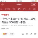 민주당 "추경안 단독 처리…방역지원금 300만원"(종합) 이미지
