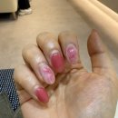 네일하트 | 구의역 네일샵 추천 | 다네일에서 봄맞이 하트 자석젤네일 후기