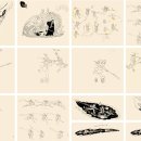 루칭(1928-2017) 《나타 소란해》 애니메이션 원고 한 묶음 陆青（1928-2017） 《哪吒闹海》动画线稿一批 이미지