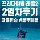 블루페블 프리다이빙 2회차 수업, 자율연습후기 (덕다이빙 무한반복)