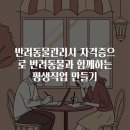 반려동물관리사 자격증으로 반려동물과 함께하는 평생직업 만들기