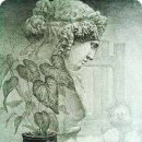 소묘와 수채화 이미지