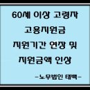 60세 이상 고용지원금(2017년 부터 소급하여 3년분 일괄청구 가능) 이미지