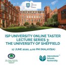 ISP University Online Taster Lecture Series 3: The University of Sheffield 이미지