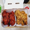 BHC 빅콜팝 후라이드반/양념반 후기 : 영주 치킨 맛집